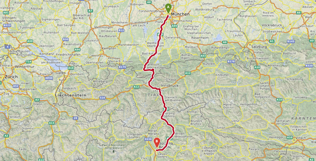 österreich toskana route2