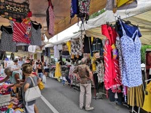 Día de mercado en la Toscana