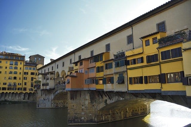 Florence Ponte Vecchio floden Italien