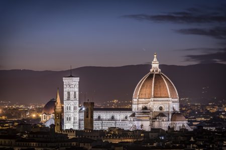 florence cathedral, cathedral, night