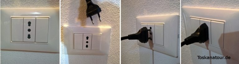 italien steckdose mit euroflachstecker
