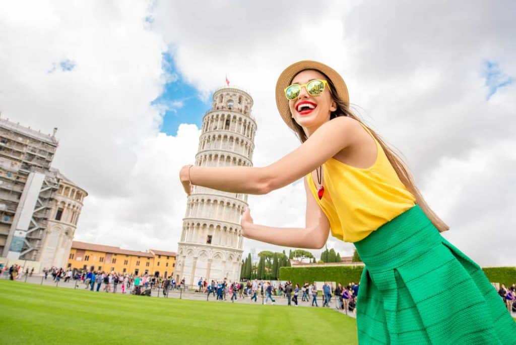 Det skævetårn i Pisa