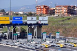Estación de peaje en Italia