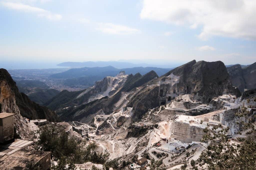 Marmor Steinbruch bei Carrara
