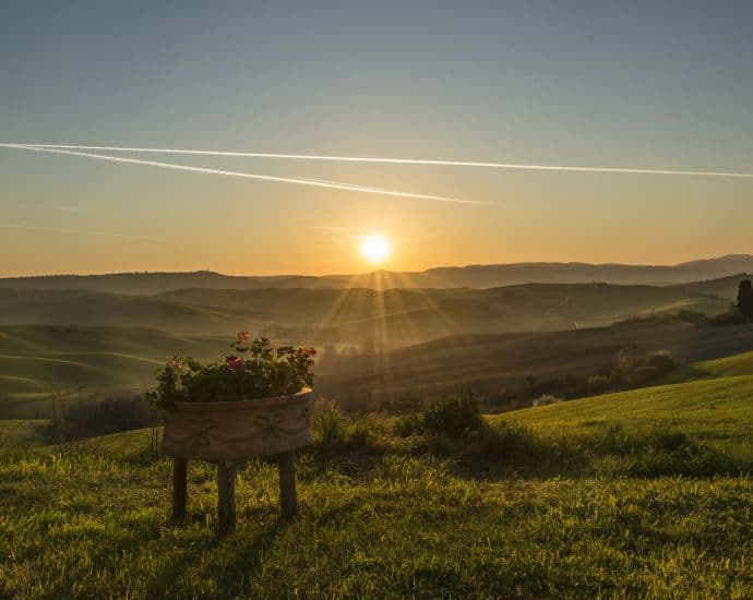 Sonnenuntergang in der Toskana