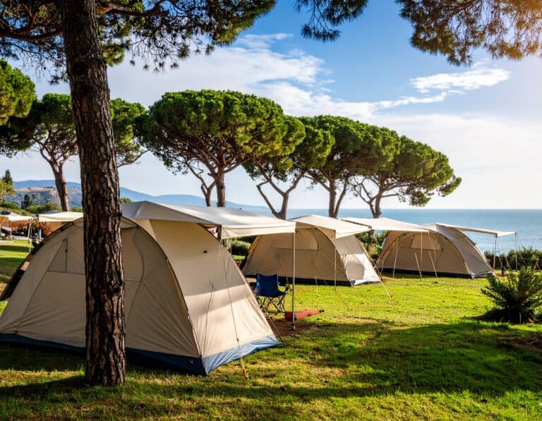 Campingplatz in der Toskana direkt am Meer